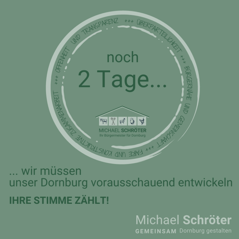 Read more about the article Noch 2 Tage …