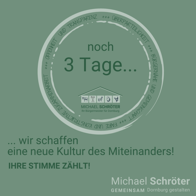 Read more about the article Noch 3 Tage …
