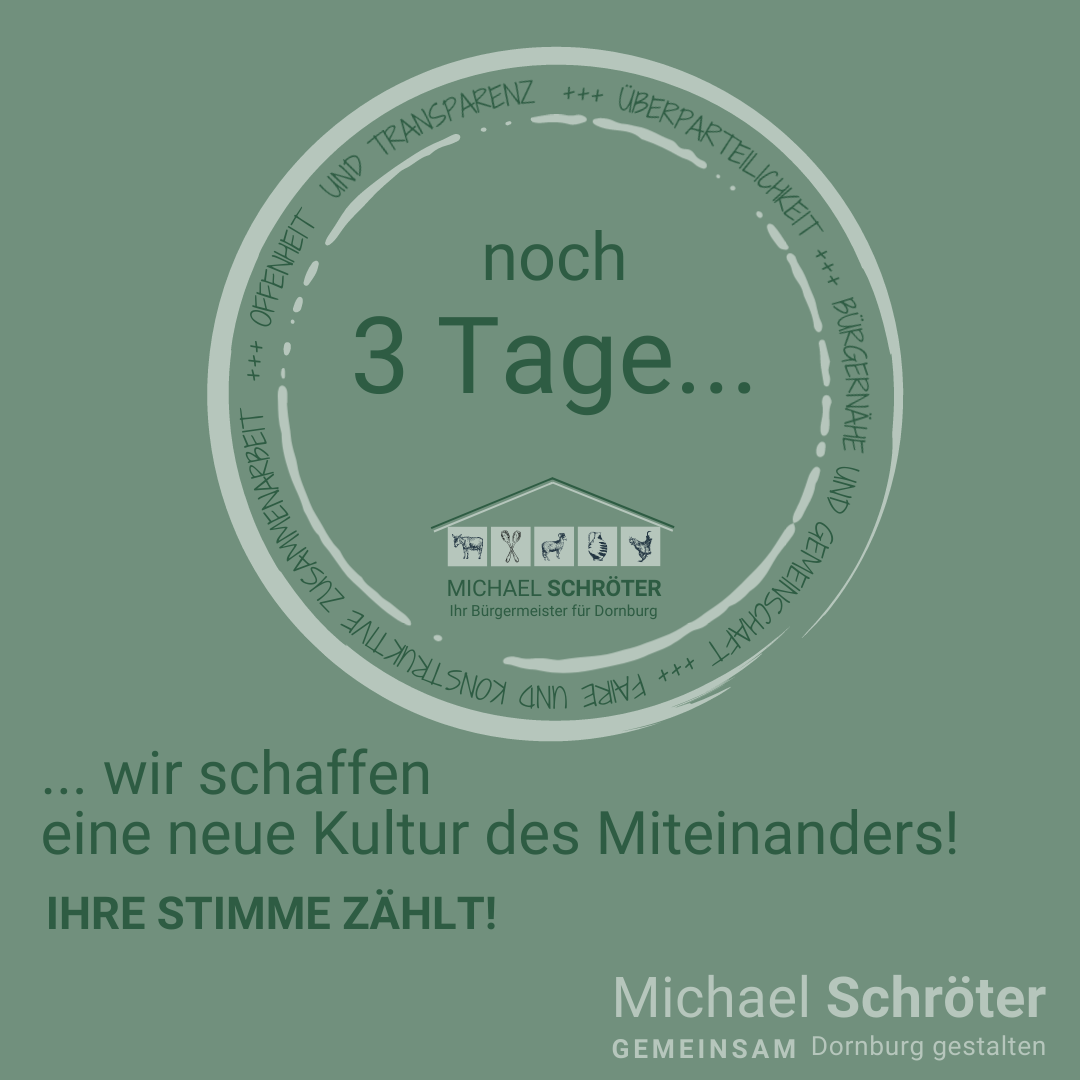 Read more about the article Noch 3 Tage …