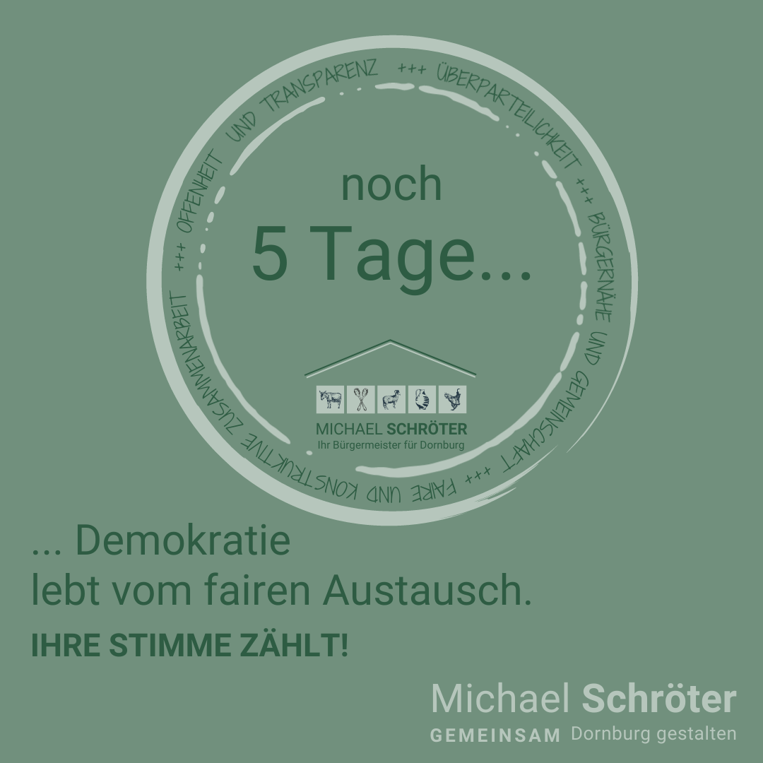 Read more about the article Noch 5 Tage …