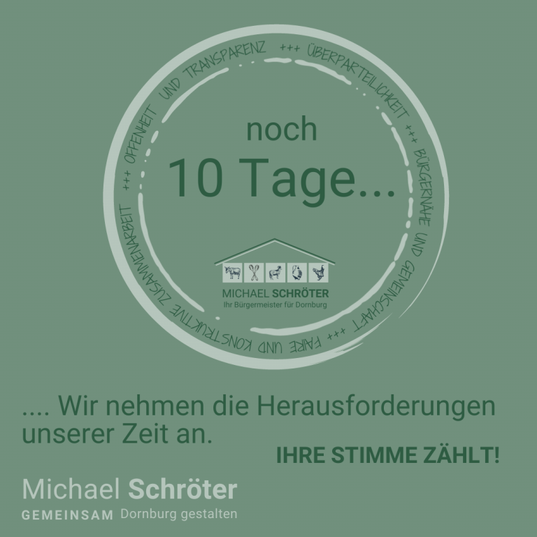 Read more about the article Noch 10 Tage …